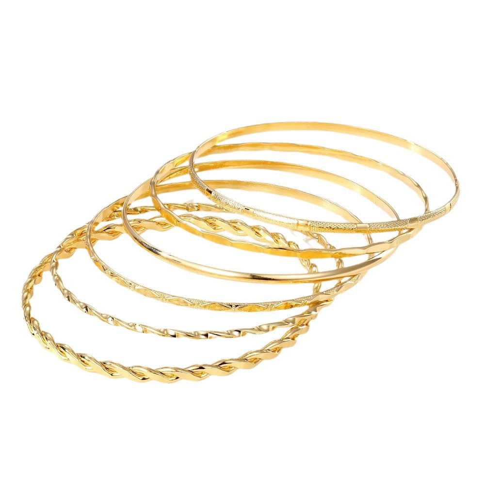 Bracelet set worn