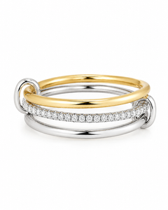 Three-Circle Moissanite Ring