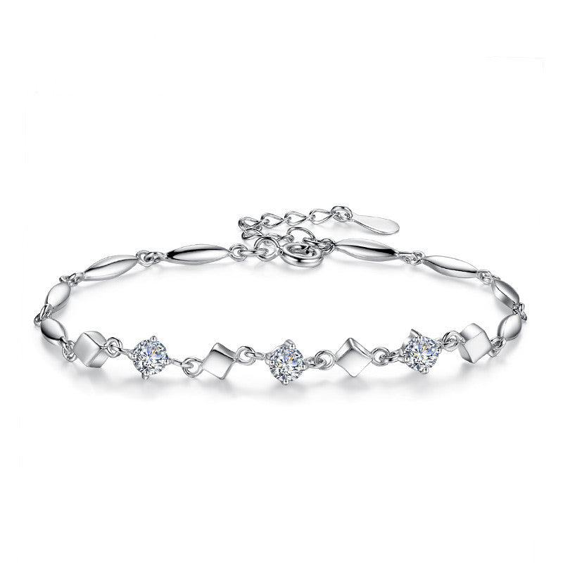 Sterling Silver CZ Bracelet