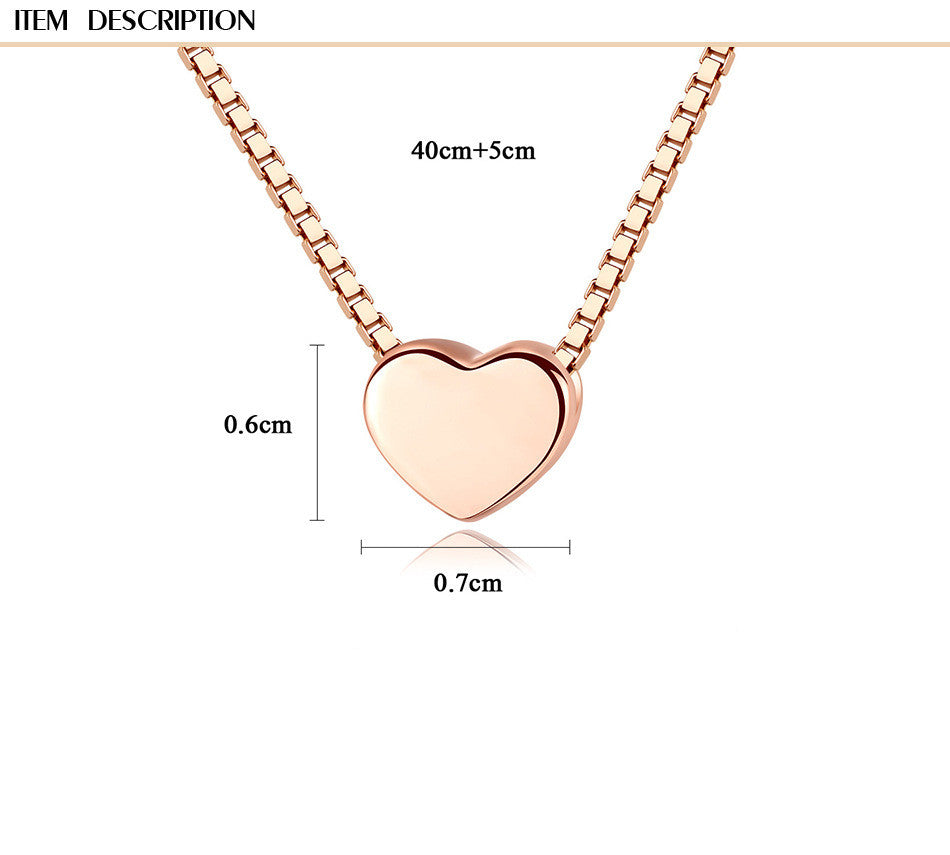 Minimalist Heart Pendant Necklace angle 4