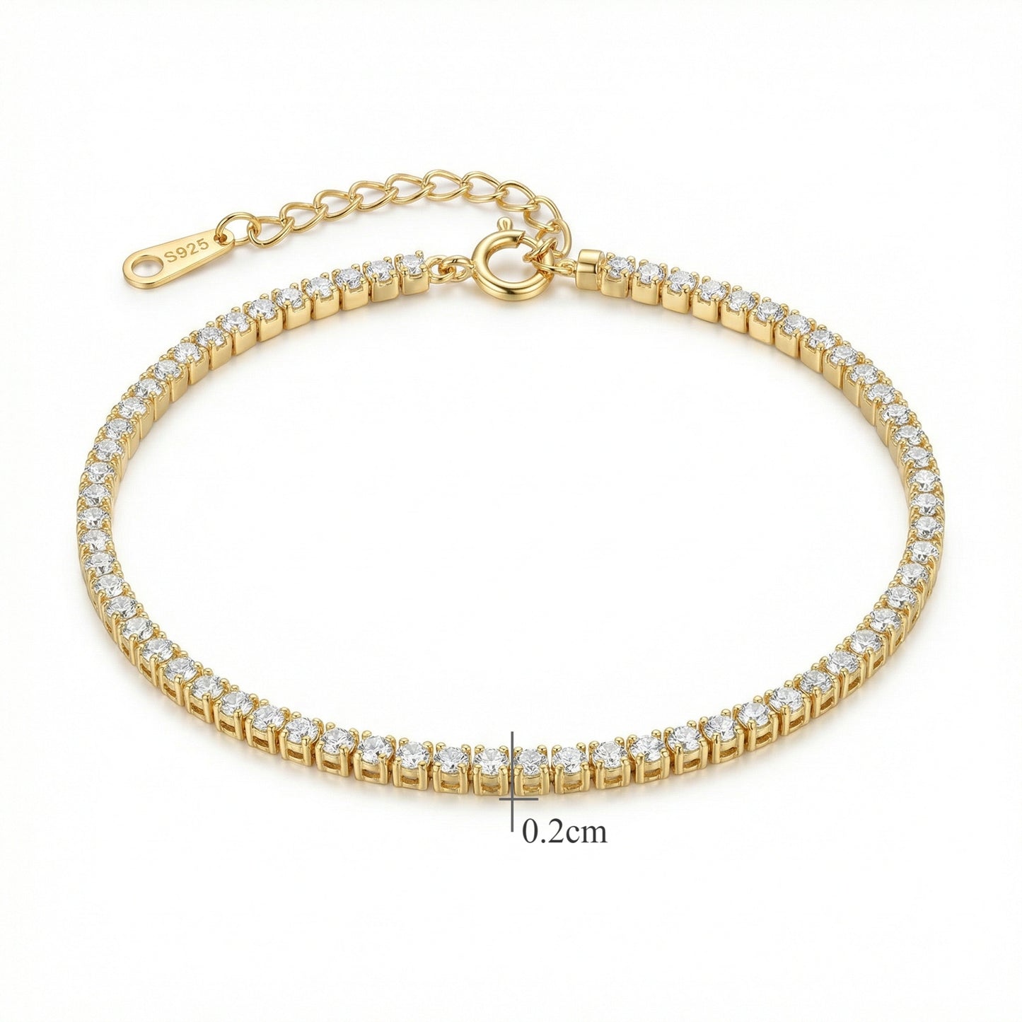S925 Tennis Bracelet with CZ