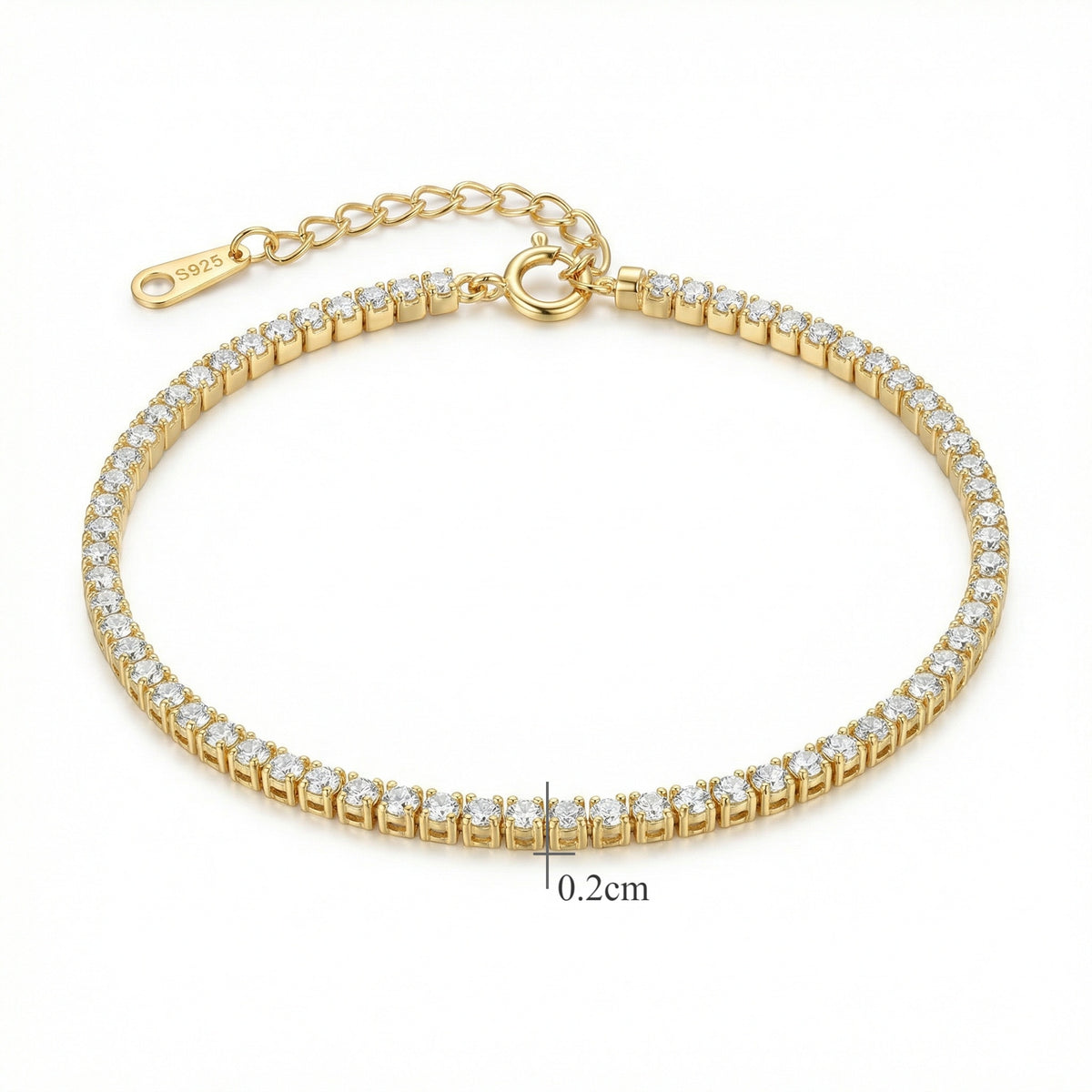 S925 Tennis Bracelet with CZ