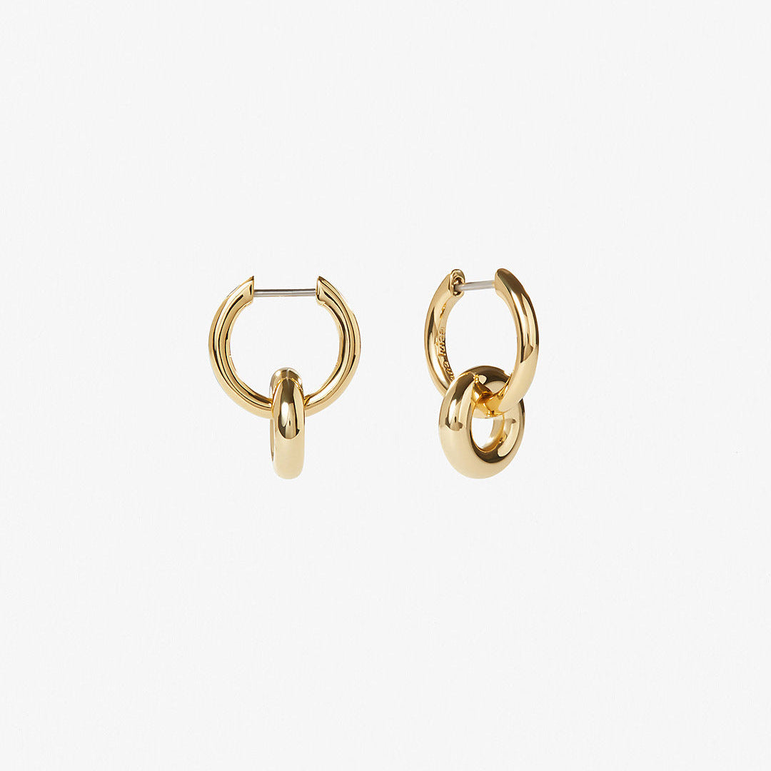 Earrings worn