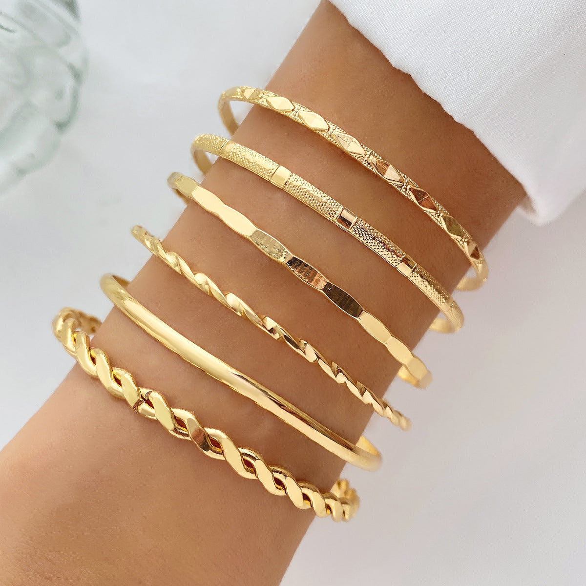6-Piece Stacking Bracelet Set