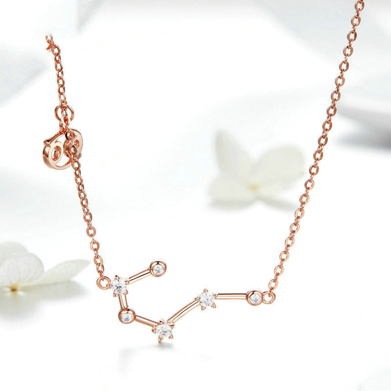 Zodiac necklace detail